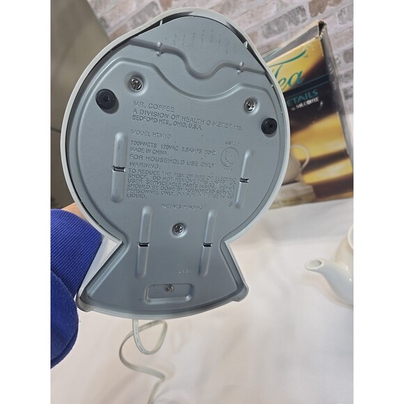 Mrs Tea by Mr Coffee 6 Cup Automatic Hot Tea Maker HTM1D **MISSING LID** - Picture 11 of 16